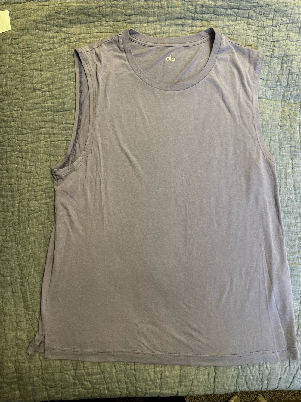 Alo Men’s Lavender Muscle Tank Top Large